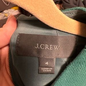 JCrew Green Flannel dress with panel flap
